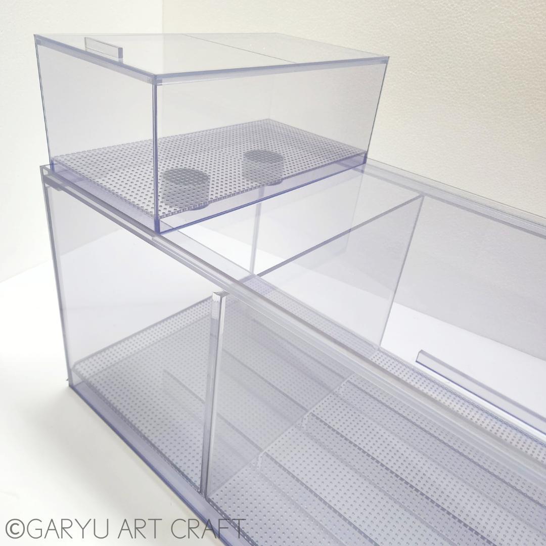 □大型3層式濾過槽□1500×450×350h□オーバーフロー水槽