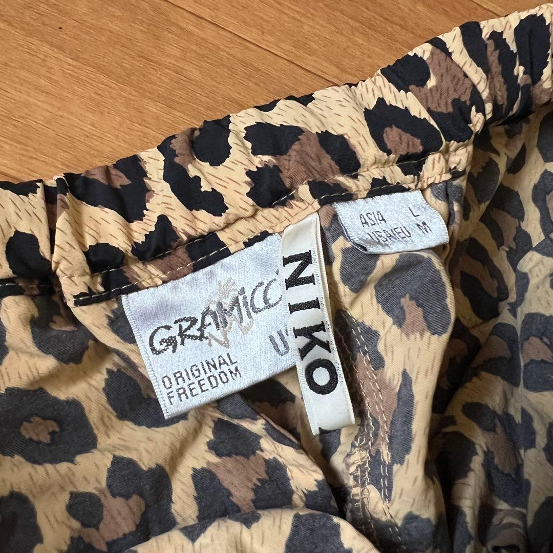 最終　グラミチ×ニコアンド　ヒョウ柄サルエルラップパンツ　限定　ユニセックス