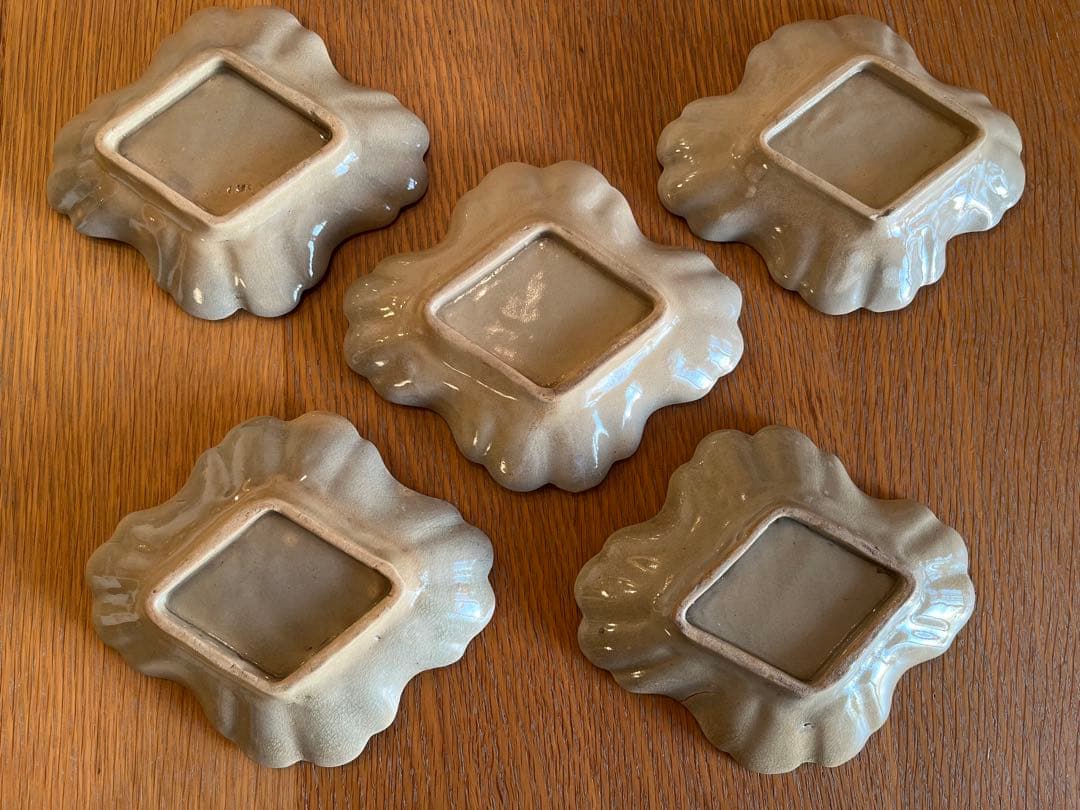 古瀬戸 御深井焼 菊皿 輪花皿 【5客】 - メルカリ