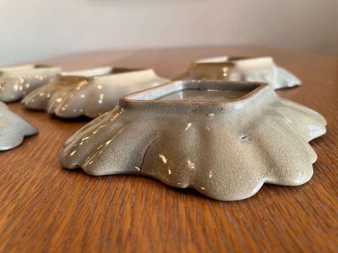 古瀬戸 御深井焼 菊皿 輪花皿 【5客】 - メルカリ