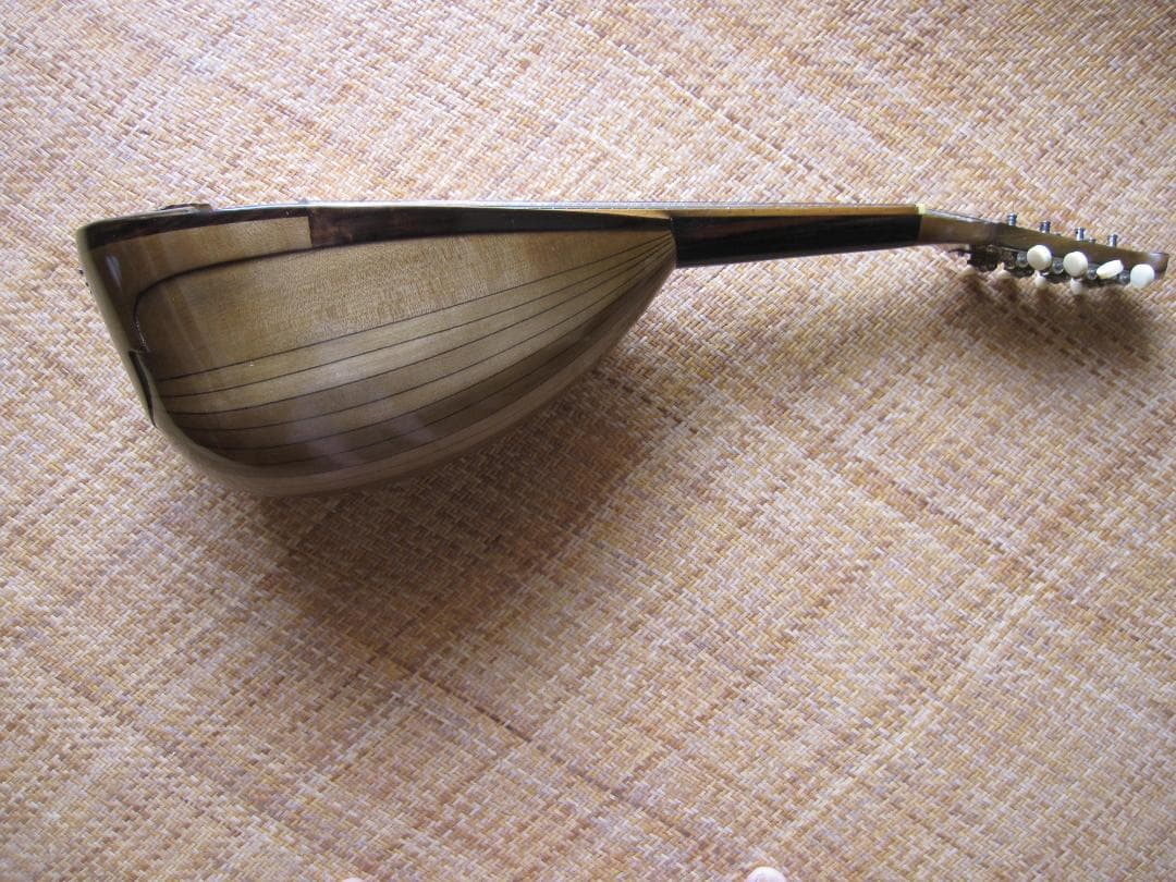 伝統的な木製マンドリン 6弦