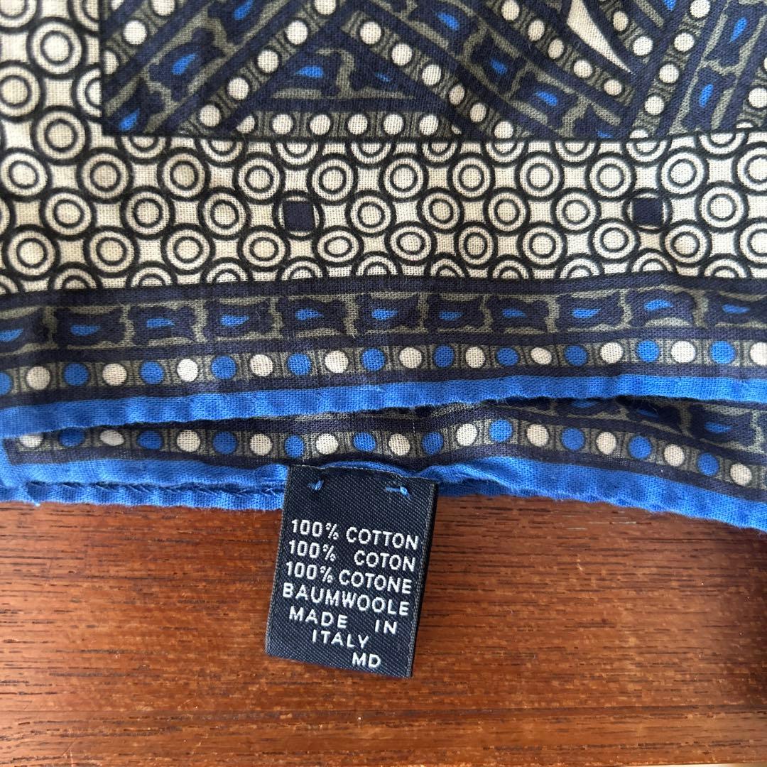 ドレイクスDrake's コットンバンダナ英国購入品　一辺　約67〜68cm