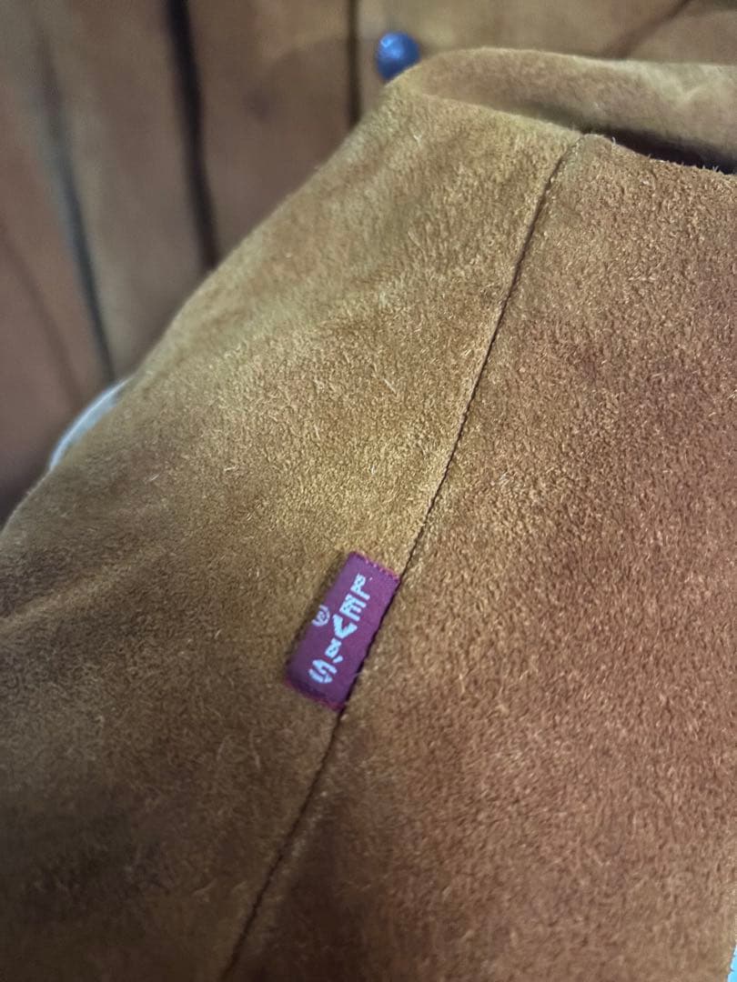 50s LEVIS スウェード レザー ボア ジャケット ショートホーン