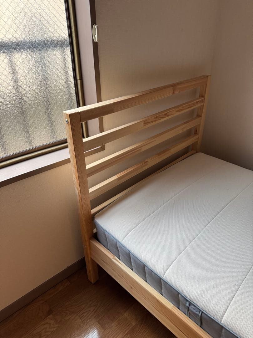IKEA シングルベッド TARVA 別売りすのこ付き