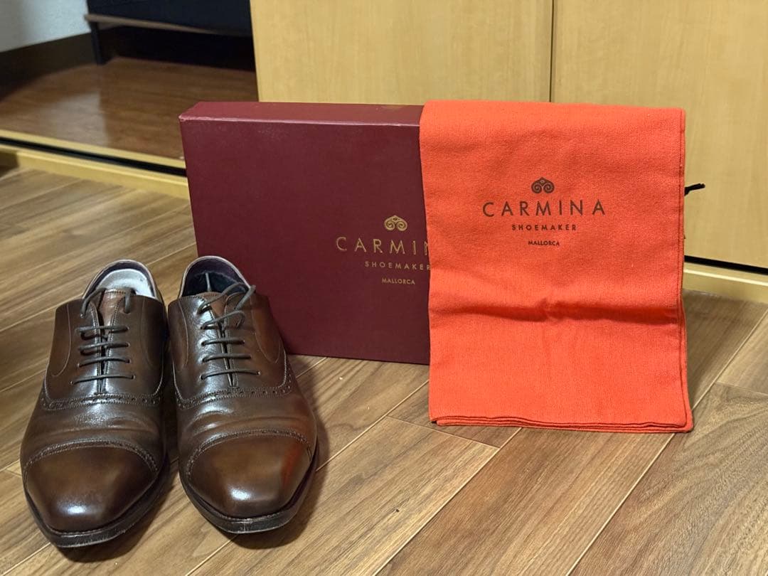 CARMINA ブラウン ドレスシューズ