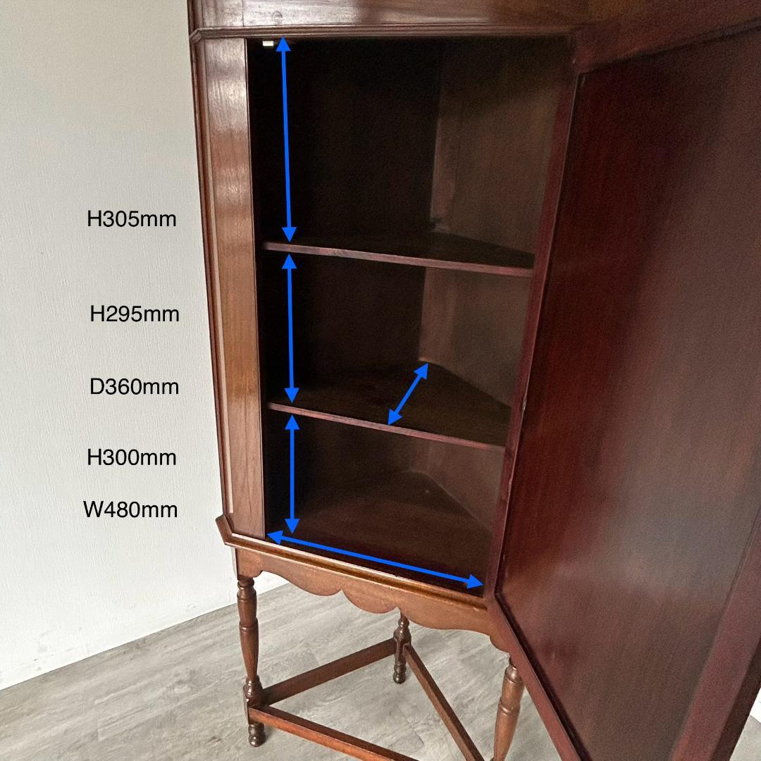 最終値下げ】イギリス アンティーク 家具 コーナーキャビネット 296A