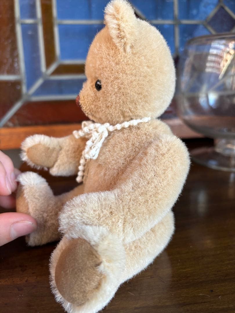 作家作品 テディベア アルパカ使用 ダブルジョイント　表情豊かな一点物