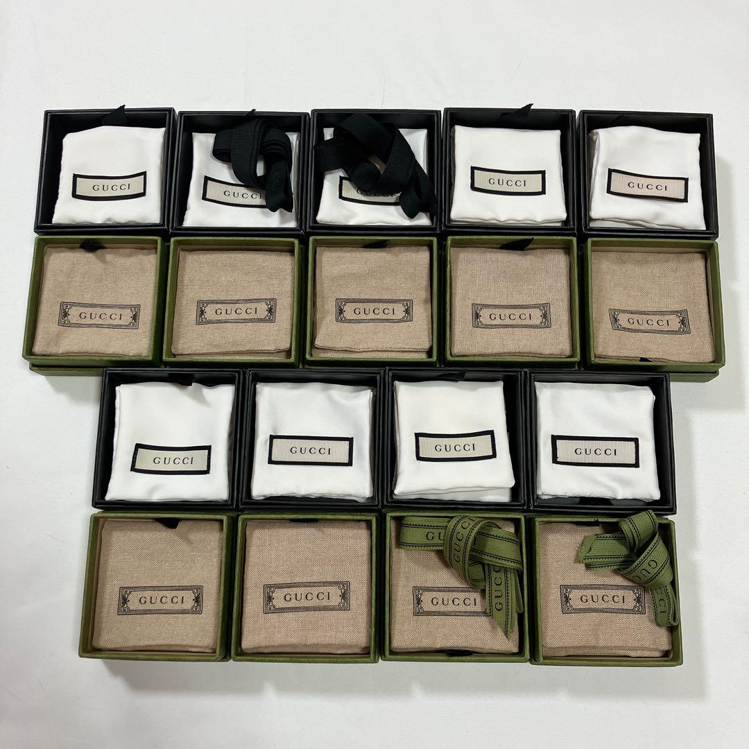 美品　グッチ　保存袋　空箱　18個セット　アクセサリー入れ 美品 グッチ 保存袋 空箱 18個セット アクセサリー入れ 美品 グッチ