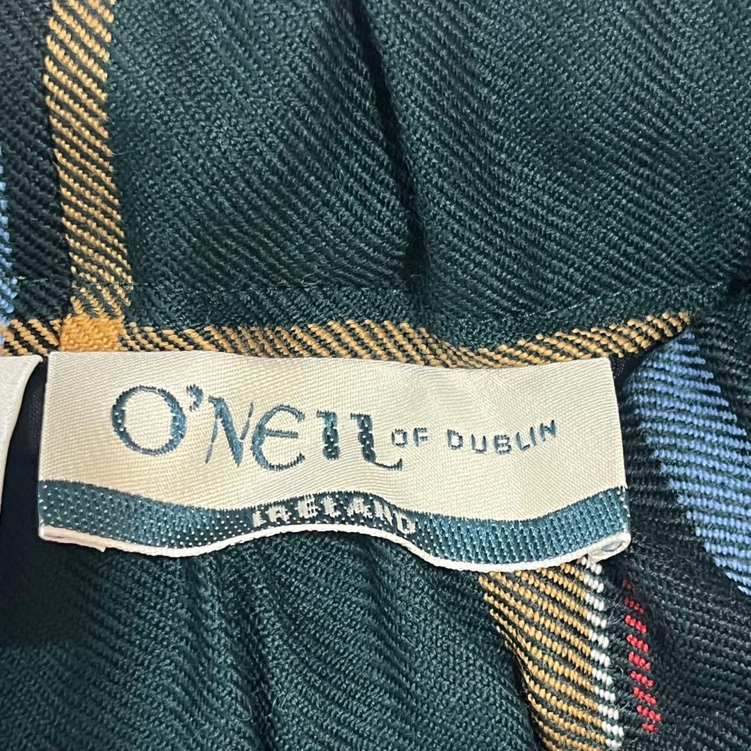 【未使用タグ付き】O’NEIL of DUBLIN プリーツスカート グリーン