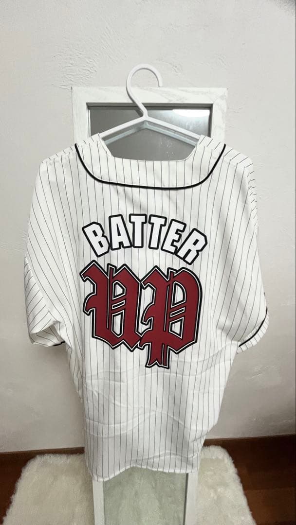 BABYMONSTER ストライプ ベースボールシャツ 半袖