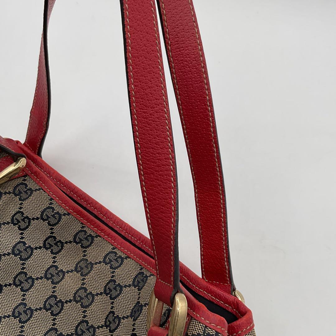 グッチ GUCCI トートバッグ GGパターン キャンバス レザー