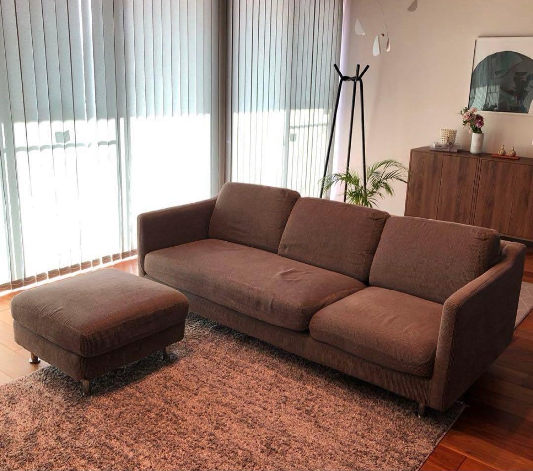 なっとうノッティ　3P ソファ オットマン カウチソファ