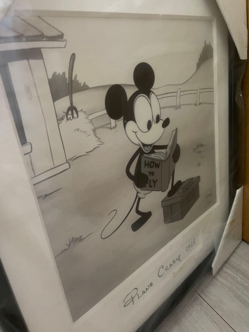 Plane Crazy パイロットミッキー　セル画　希少　未使用品