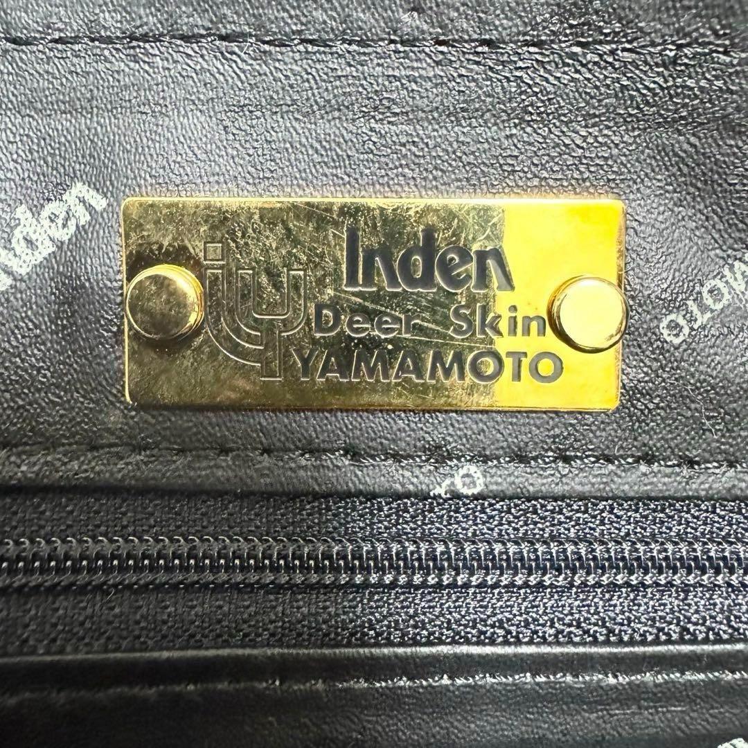 【専用】高級 印傳の山本 ラウンドファスナー ハンドバッグ 葡萄柄 和装 洋装