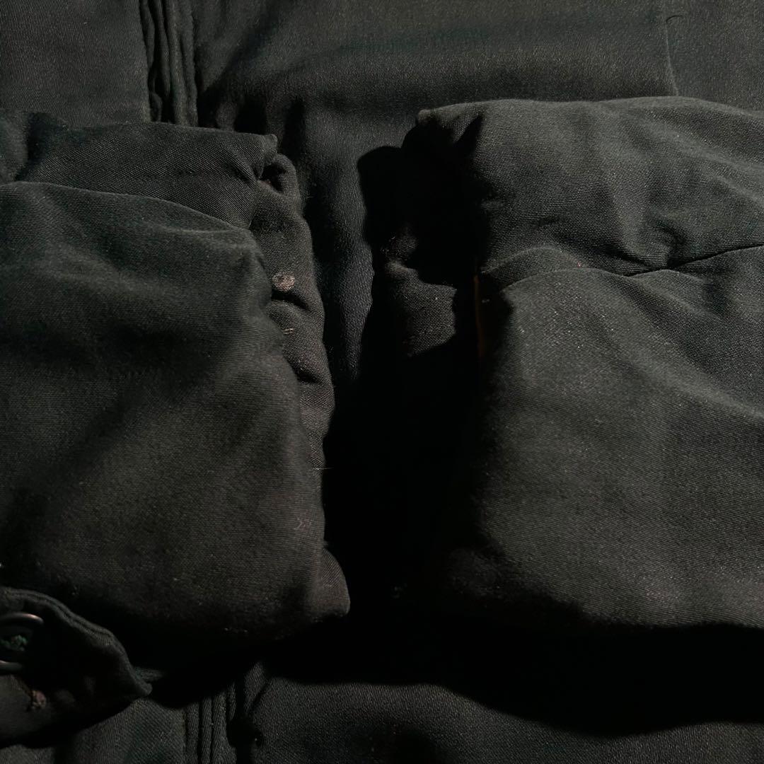 50s VINTAGE USA レーヨンギャバキルティングジップジャケット 中綿