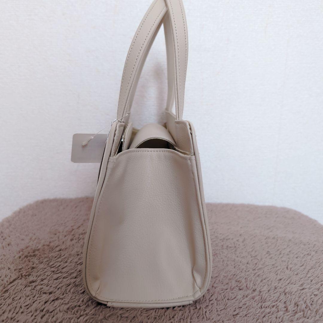 未使用✨岩佐　和装　バッグ　草履　市松模様　白