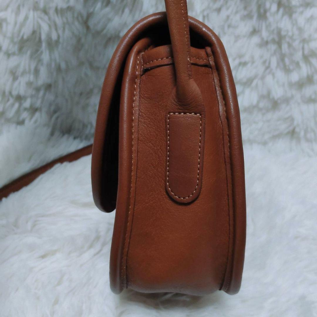 オールドコーチ 9923 ショルダーバッグ クラブタンレザー ブラウン 美品