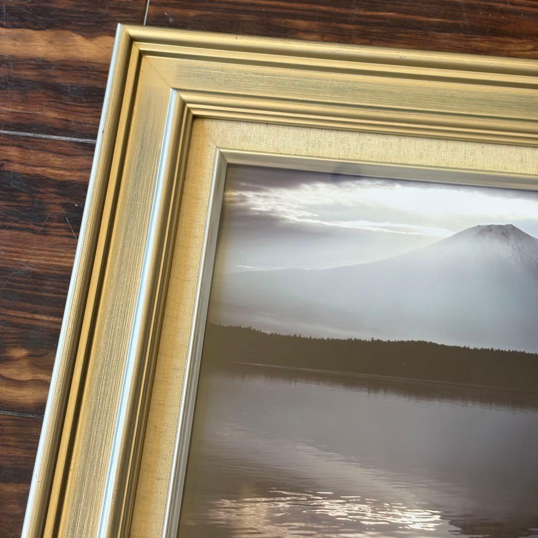 写真「天界からの光」Joshua 額装 富士山 自然 風景