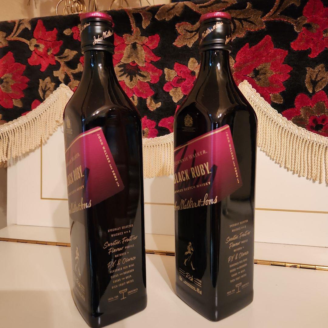 新](貴重商品) ジョニーウォーカー ブラックルビー 2本 - メルカリ