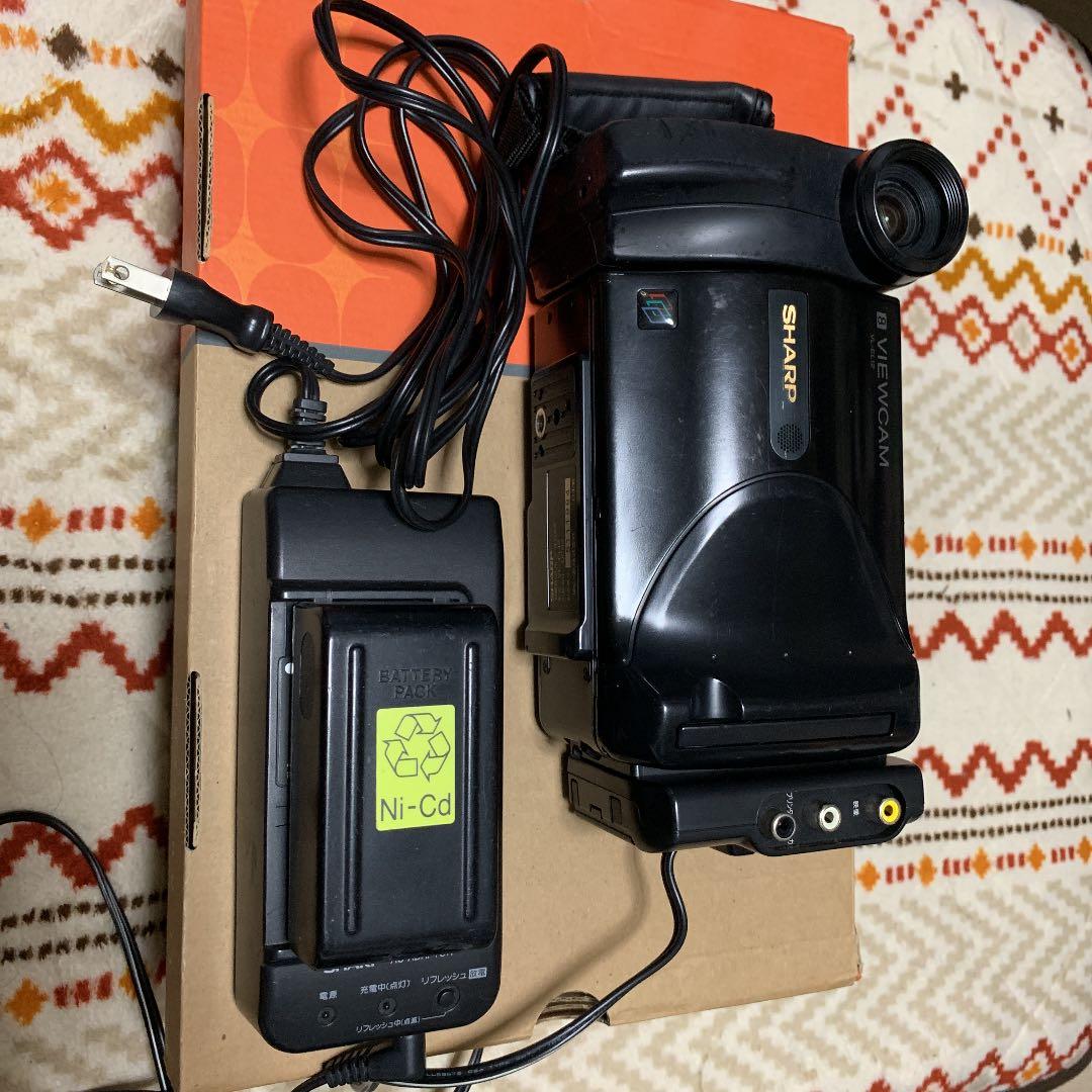 液晶ビューカム VL-EL12 液晶8ミリビデオカメラ 動作OK❗️☆のシャープの