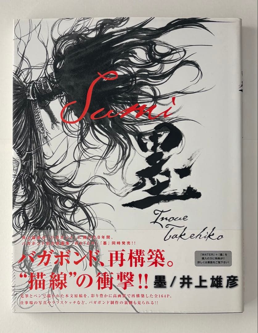 箱付き初版セット】 井上雄彦 バガボンド画集 WATER 墨
