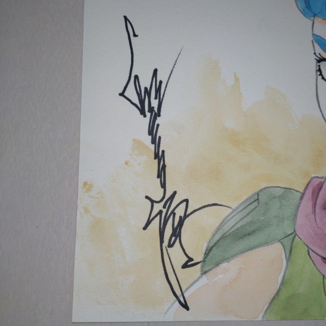 湖川友謙直筆サイン入りカラーイラスト】「ラグ」ザブングル、イデオン