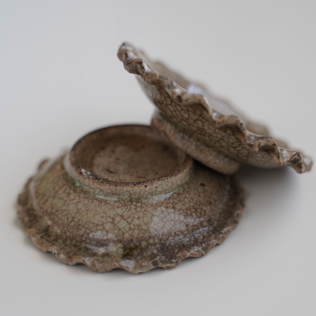 御深井焼　江戸後期頃　2枚組