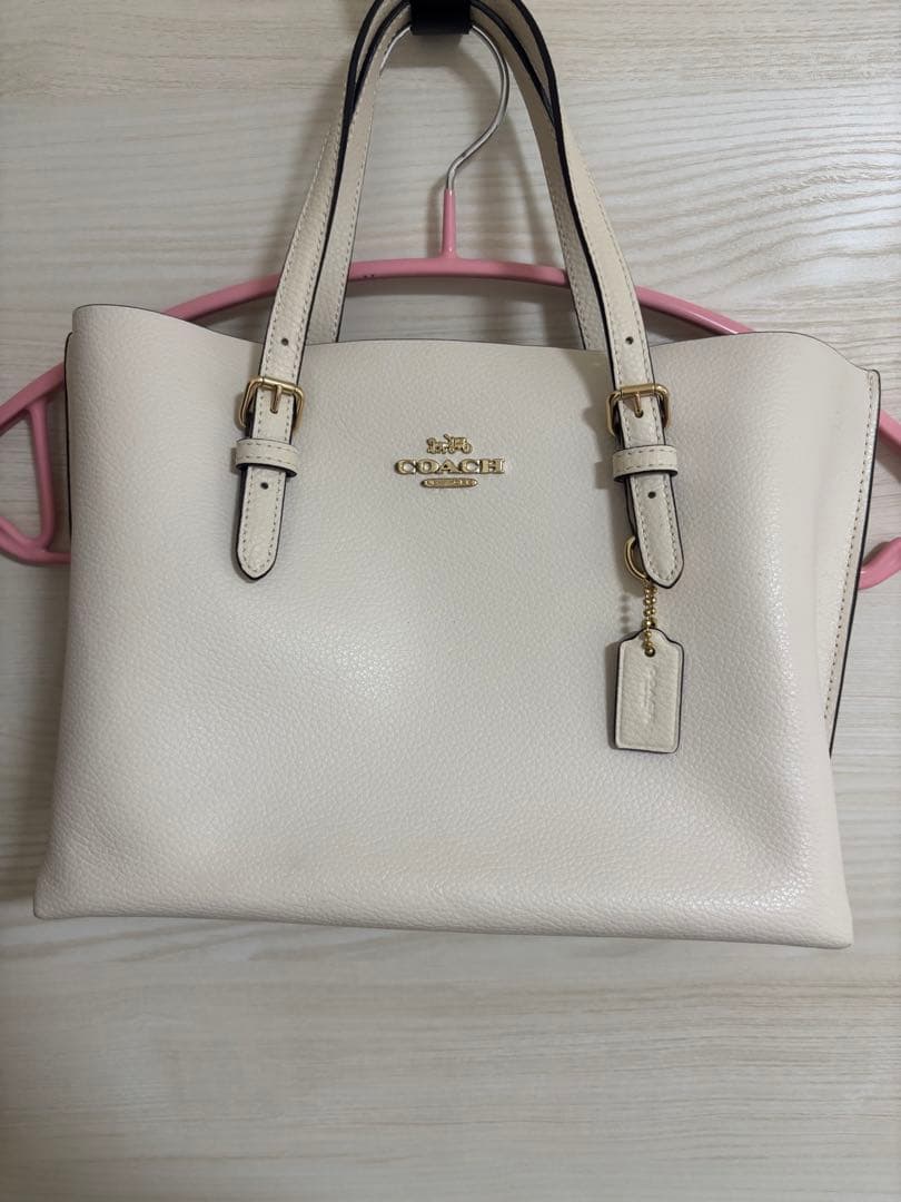 1/26迄限定値下げ‼️美品❣️COACH ホワイト 2wayバッグ