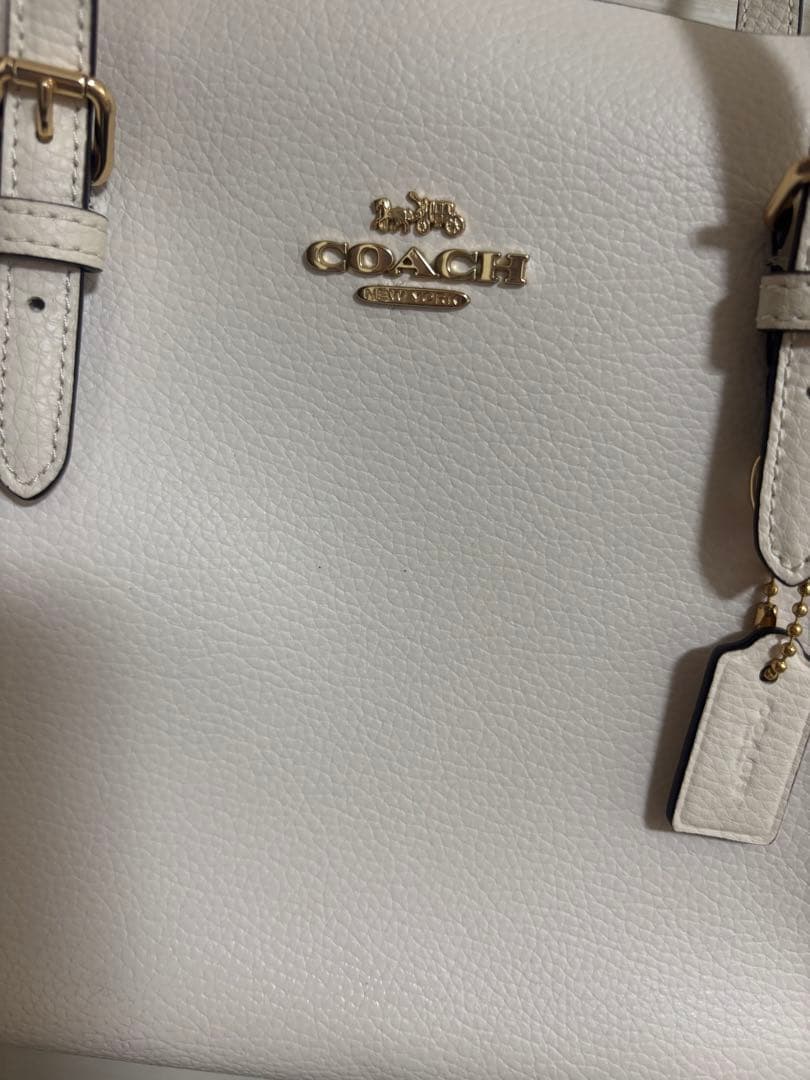 1/26迄限定値下げ‼️美品❣️COACH ホワイト 2wayバッグ