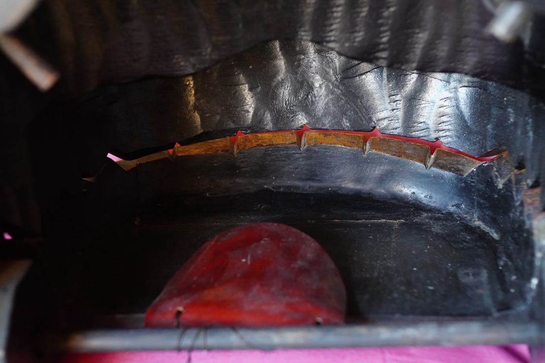 時代物 【一尺 獅子頭 ①】 木彫 獅子舞 民藝 骨董品 古道具 - メルカリ