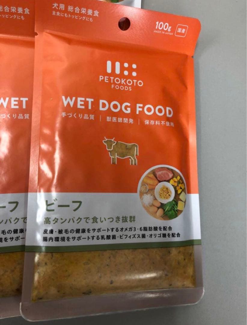 ペトコトフーズ PETOKOTO 犬用総合栄養食 ビーフ100g 24袋