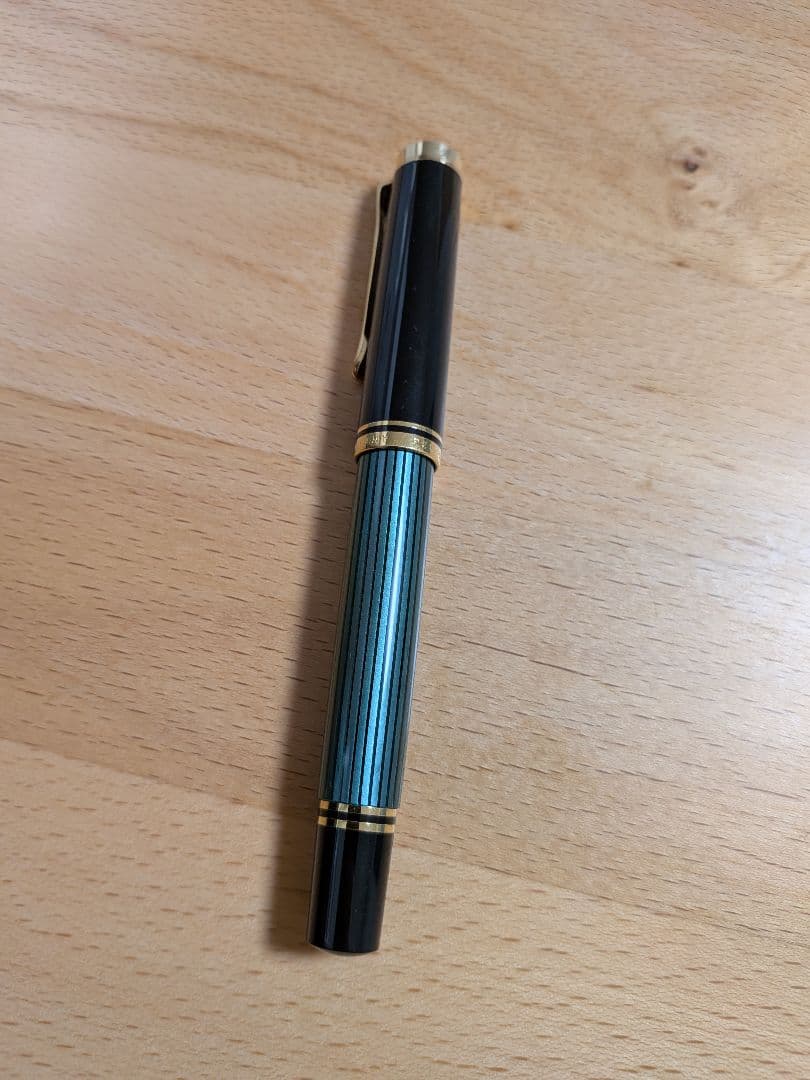 【極美品】ペリカン 万年筆 Ｍ４００ スーベレーン 緑縞 グリーン ニブEF極細 極美品】ペリカン 万年筆 M400 スーベレーン 緑縞 グリーン ニブEF