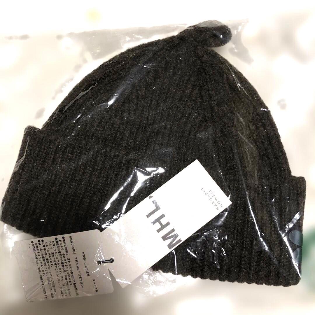 MARGAR HOWELL ニット帽 ブラウン MARGAR HOWELL ニット帽 ブラウン