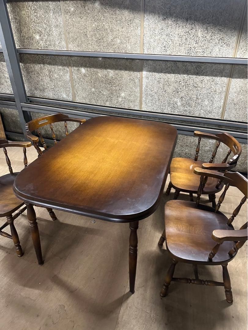 飛騨産業　キツツキマーク　ダイニングテーブル　ヴィンテージ