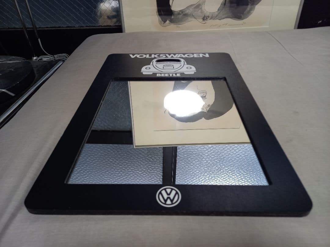 1970's　フォルクスワーゲン　Hot-Dog PRESS　ノベルティ　ミラー