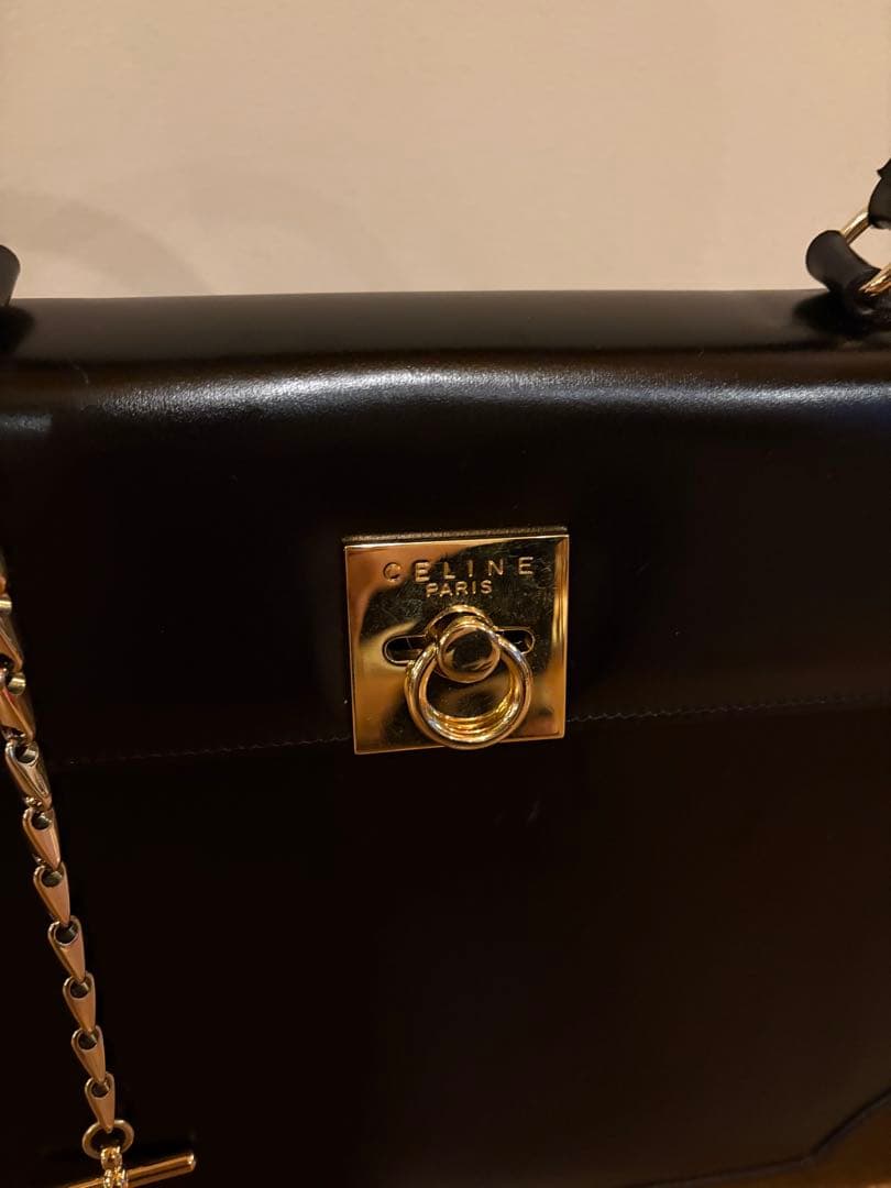 CELINE セリーヌ　ガンチーニ　ハンドバッグ　ヴィンテージ　オールドセリーヌ