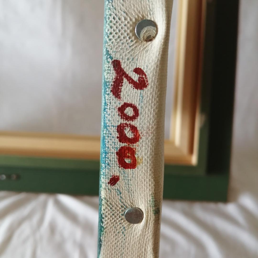 【 F6サイズ　額付き 】 模写： 藤島武二　「芳恵」 肉筆油絵