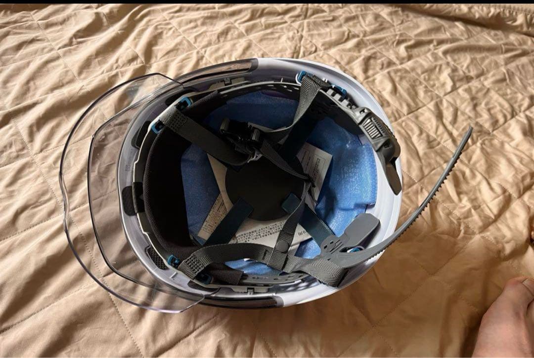 ヘルメット 透明バイザー/ワイドシールド面付き 14個 - メルカリ