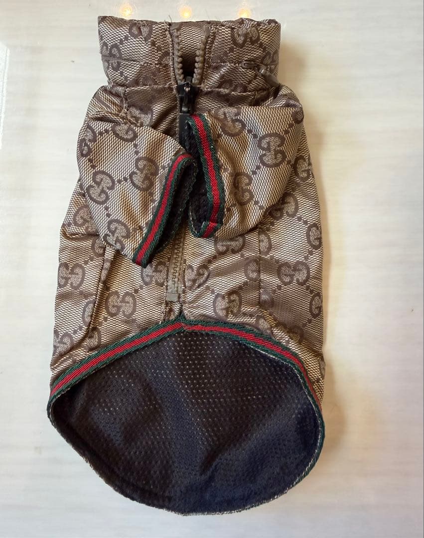 GUCCI GGパターン ベージュ キャップ&コートセット【小型犬】 GUCCI GG