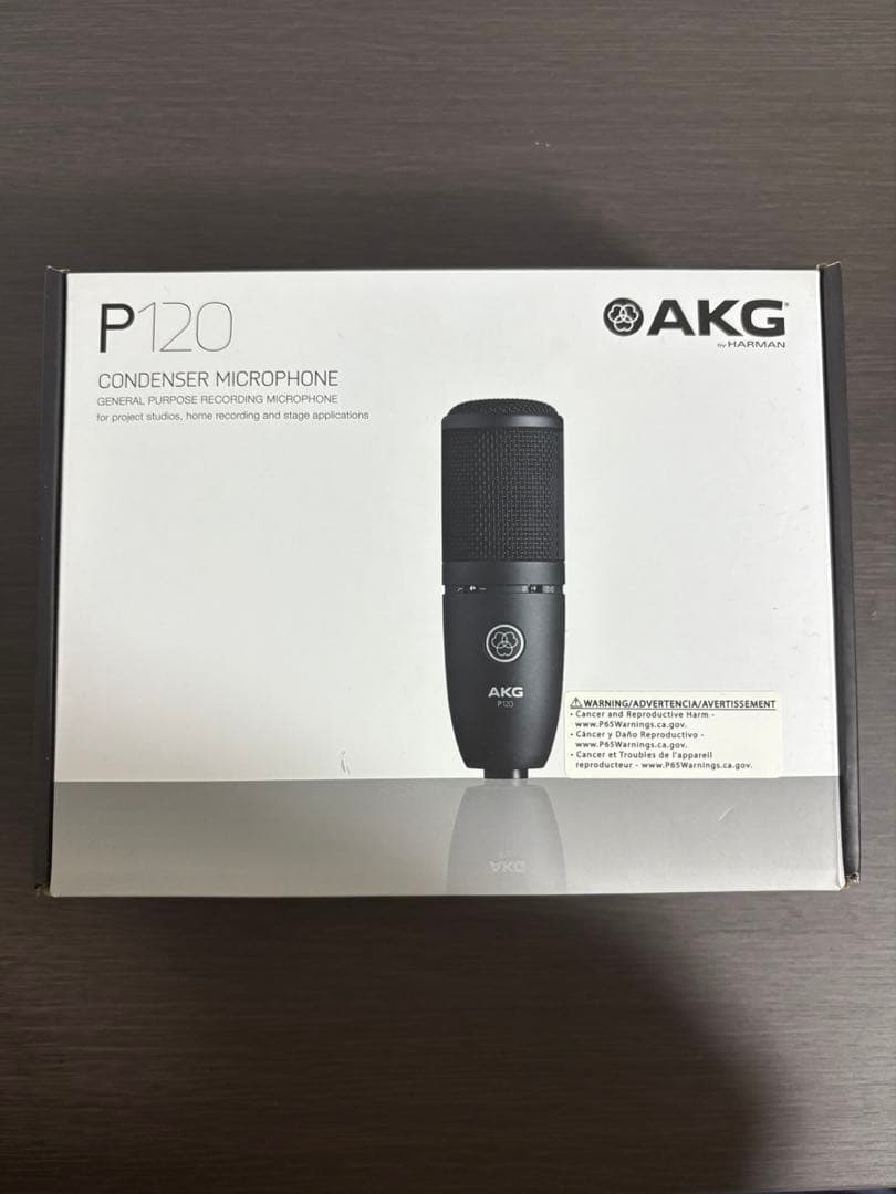 AKG アーカーゲー P120 コンデンサーマイク マイクスタンドセット