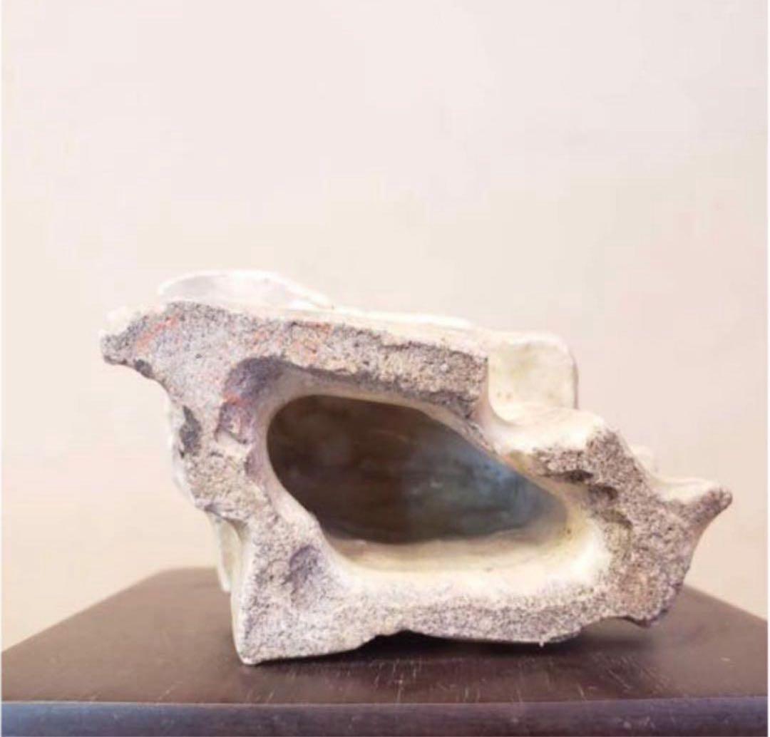 雪景色色くず屋 陶器製小屋　添配 山野草飾りの添　高さ6センチ