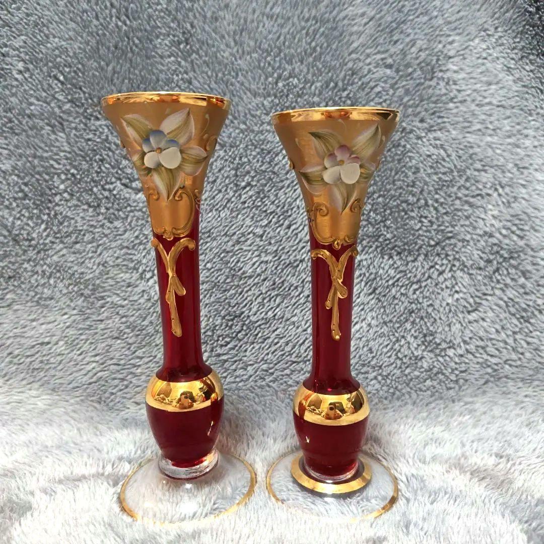 Murano ムラーノ　イタリア製 ベネチアンガラス ペア花瓶　置物　2個セット 楽天市場】ムラーノ ガラス コンポート / ベネチアングラス ムラノ