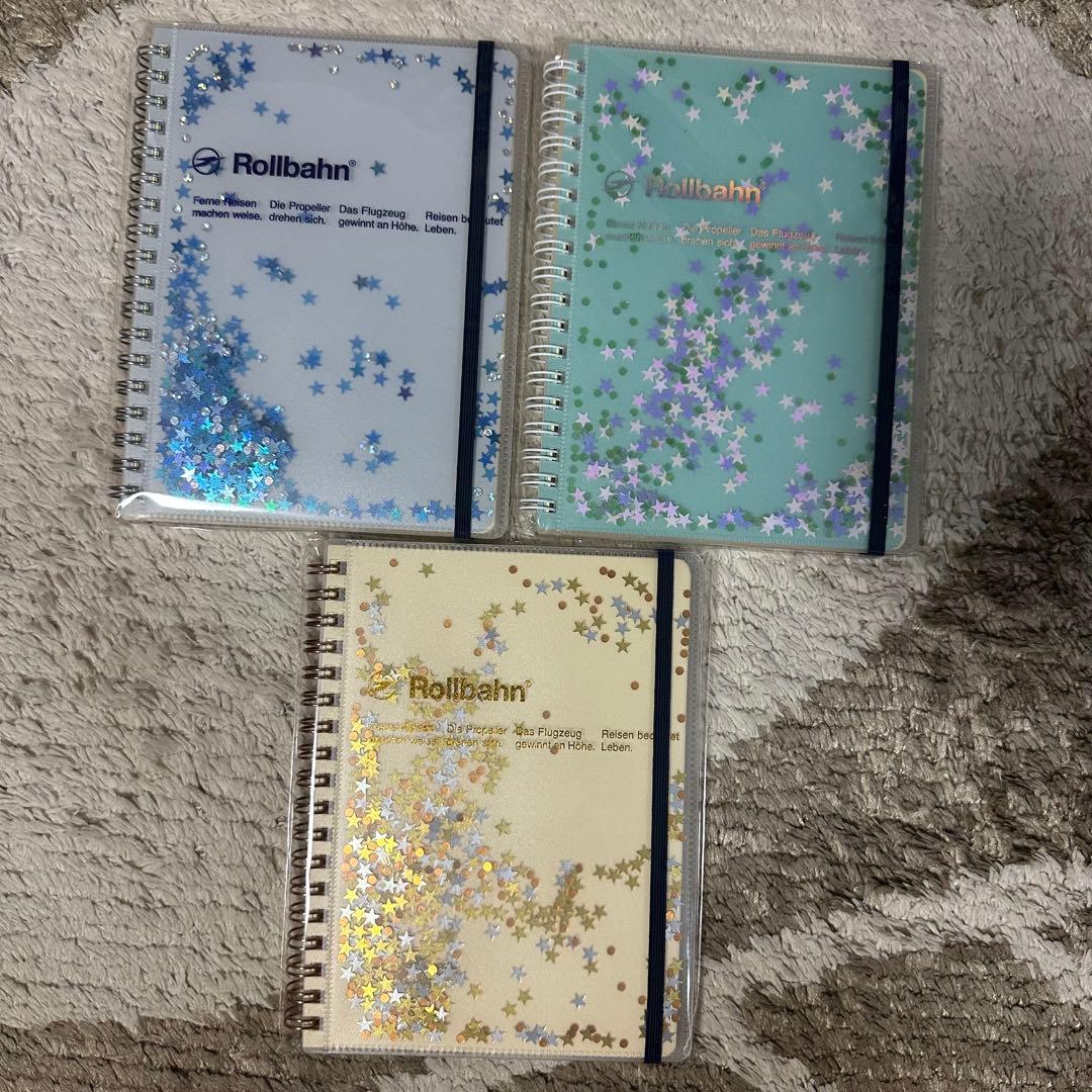 ロルバーン ポケット付きメモL グリッター 3冊セット ロルバーン