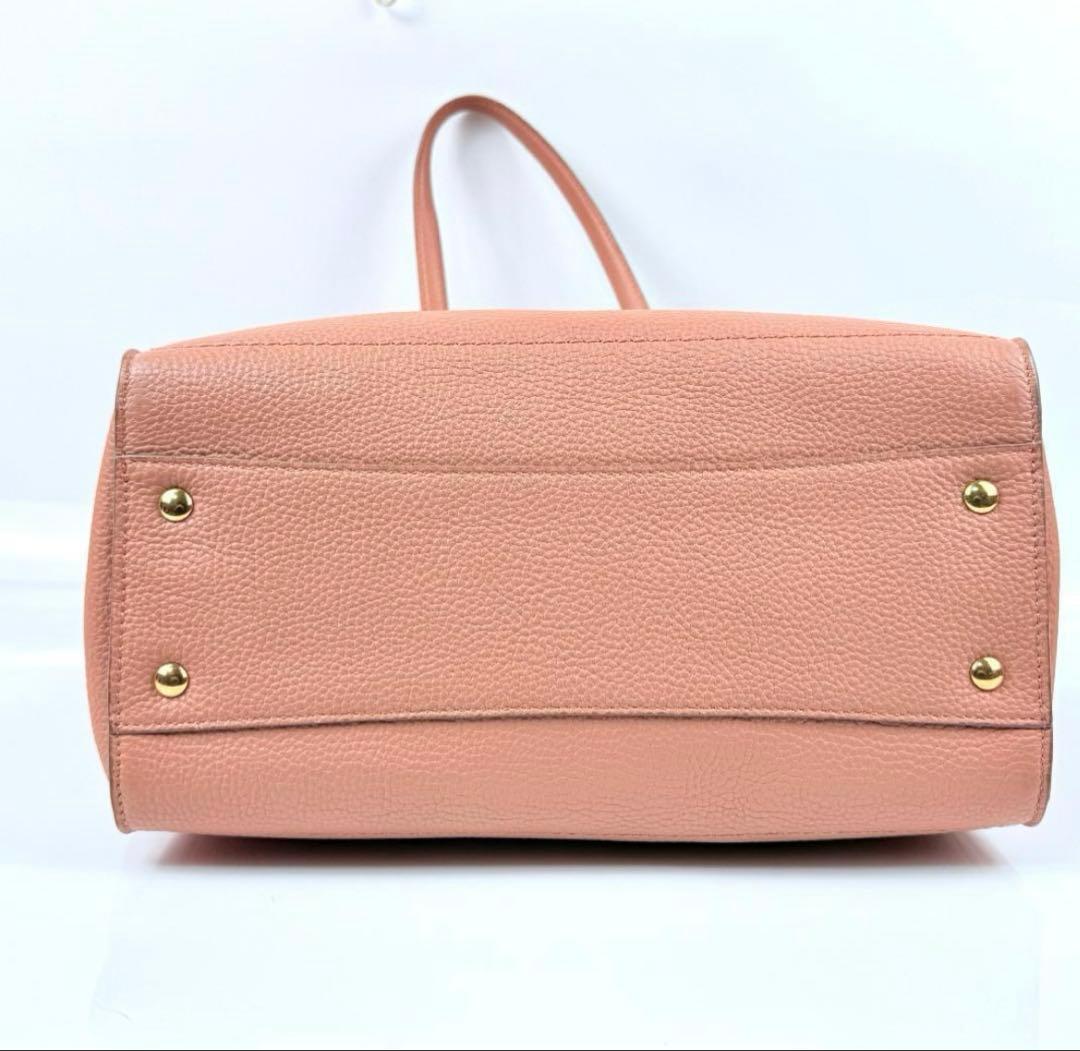 フェラガモ、エイミーピンク レザー トートバッグ