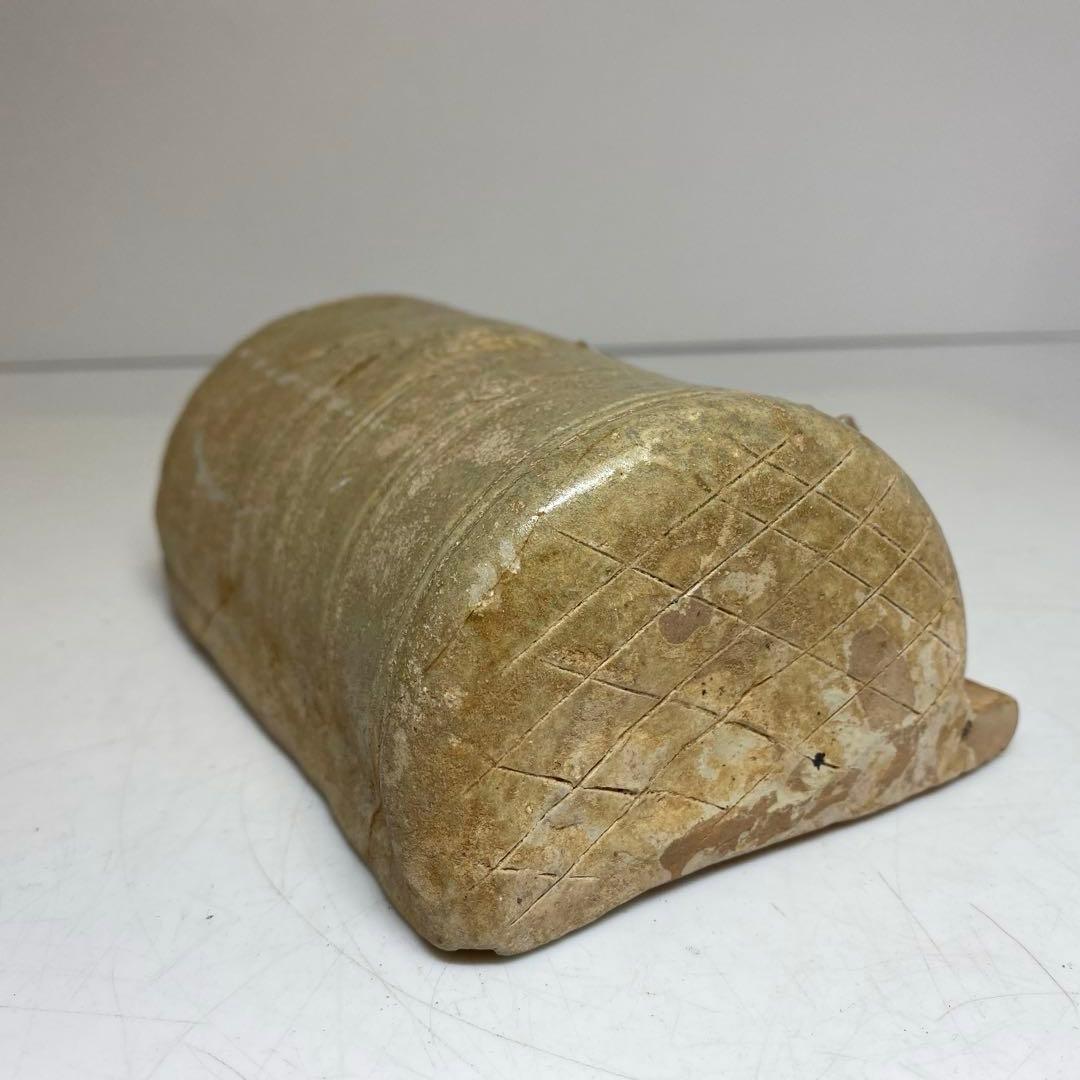 中国宋時代 青磁 陶枕 幅約12㎝ 東さ8-0120② - メルカリ