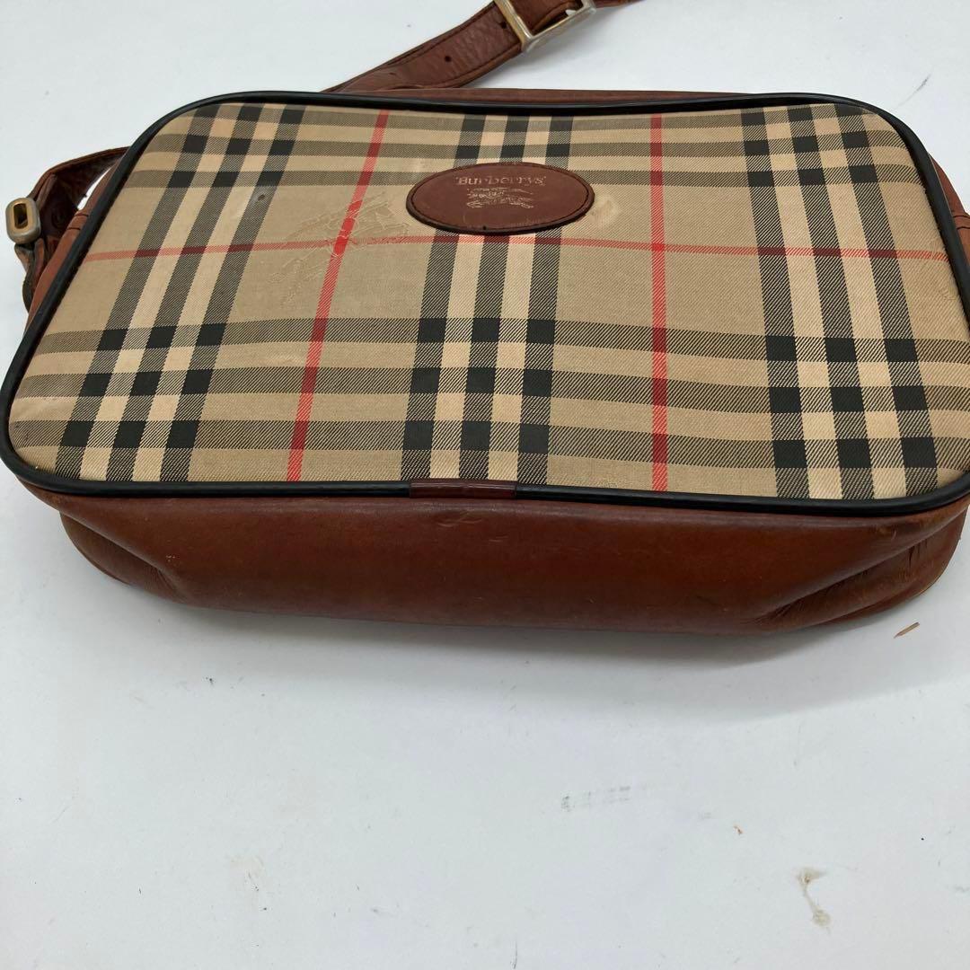 【極美品】　バーバリー　ノバチェック　ショルダーバッグ　ホースロゴ　バーバリーズ