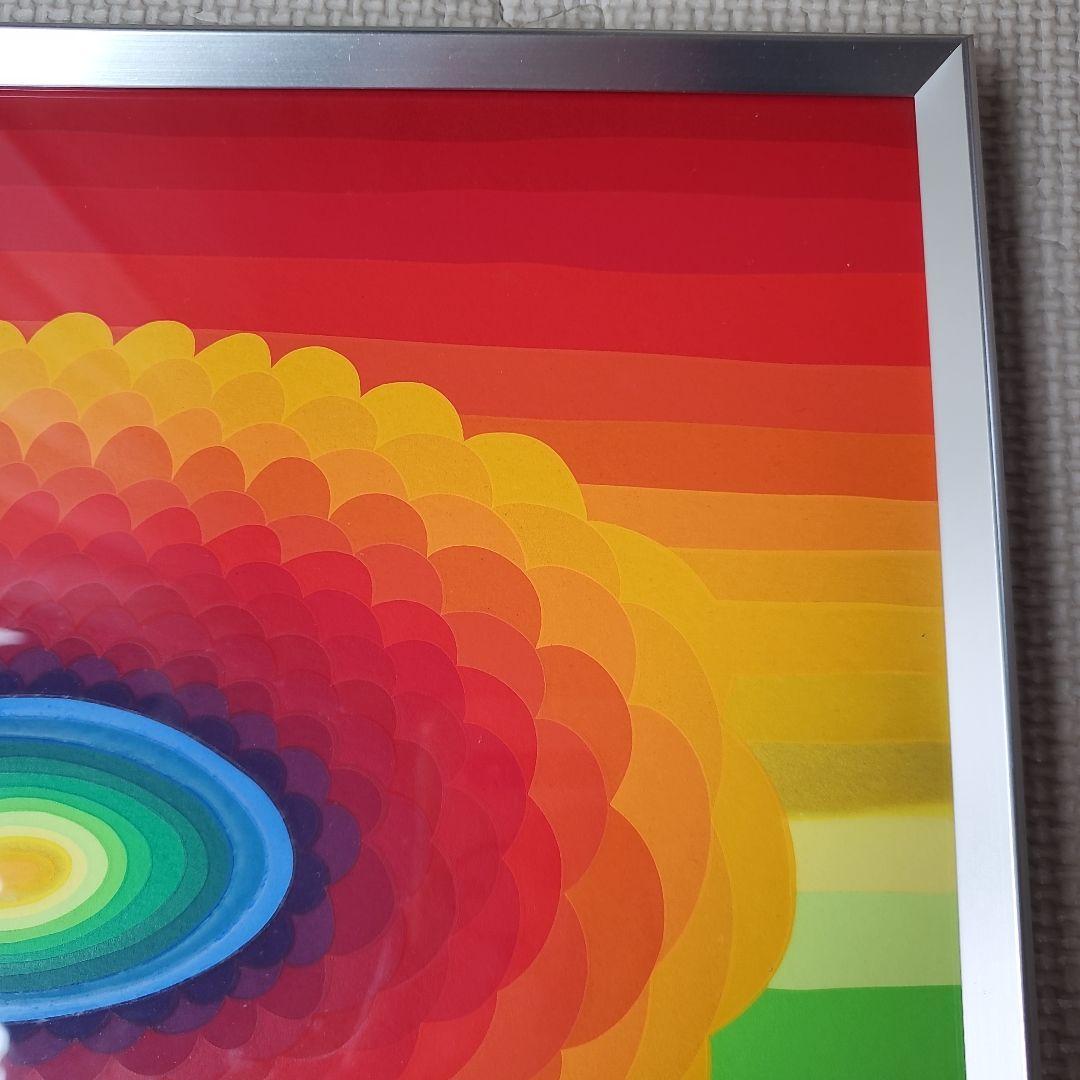 ay-o 靉嘔 1976 250部限定 花 アイオー 虹の画家 シルクスクリーン