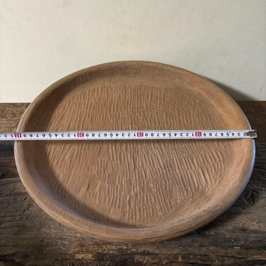古びた日本くり抜き盆 ④丸盆 古民芸 古道具坂田 古民具 アンティーク