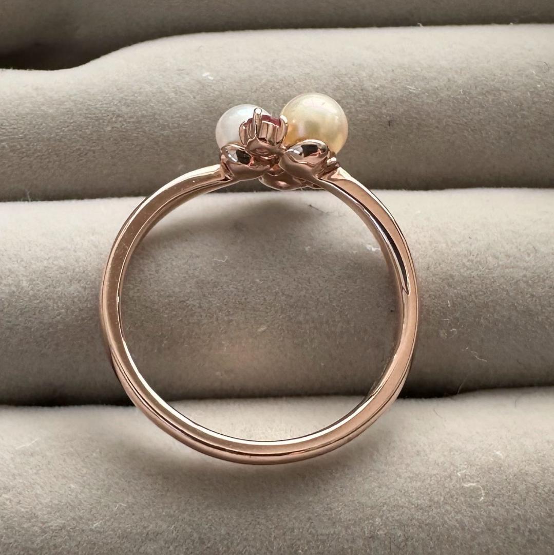 PonteVecchio K10PG フラワーモチーフリング