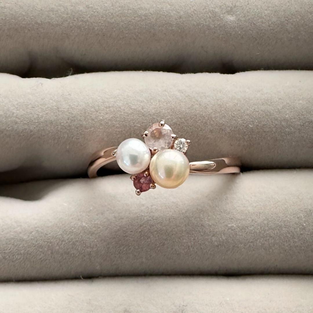 PonteVecchio K10PG フラワーモチーフリング